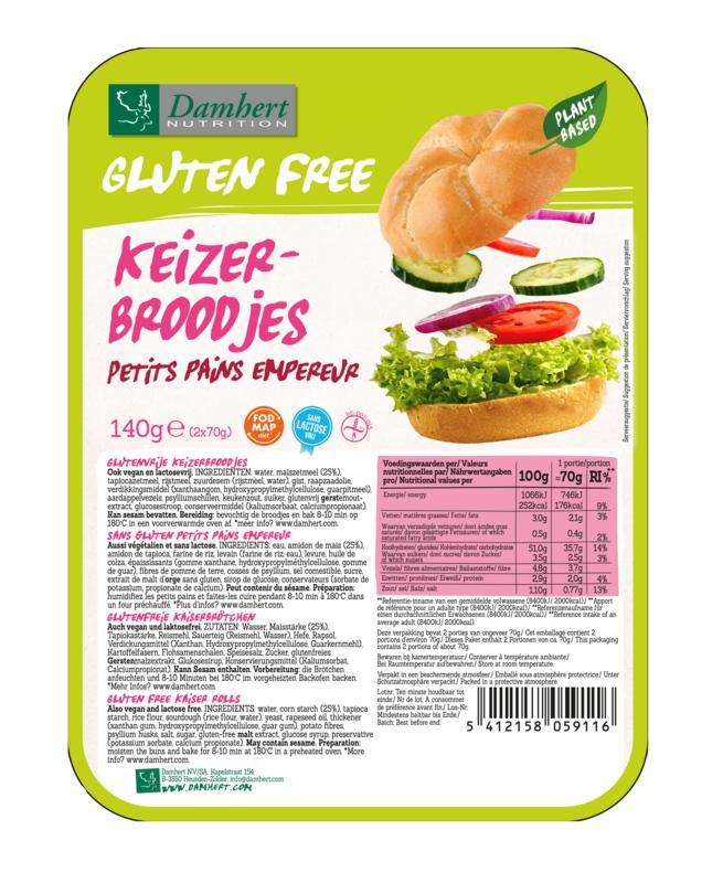 Damhert Keizerbroodje Glutenvrij