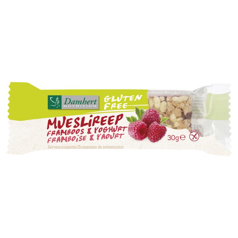 Damhert Mueslireep Framboos Glutenvrij