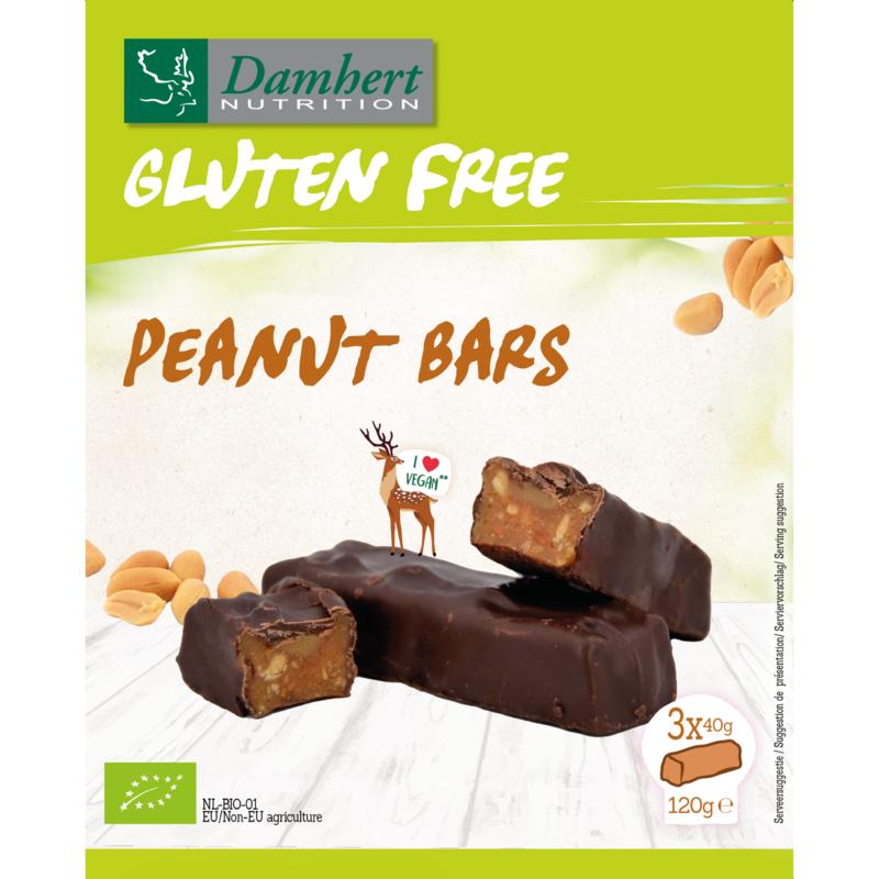 Damhert Peanut Bars Glutenvrij Bio