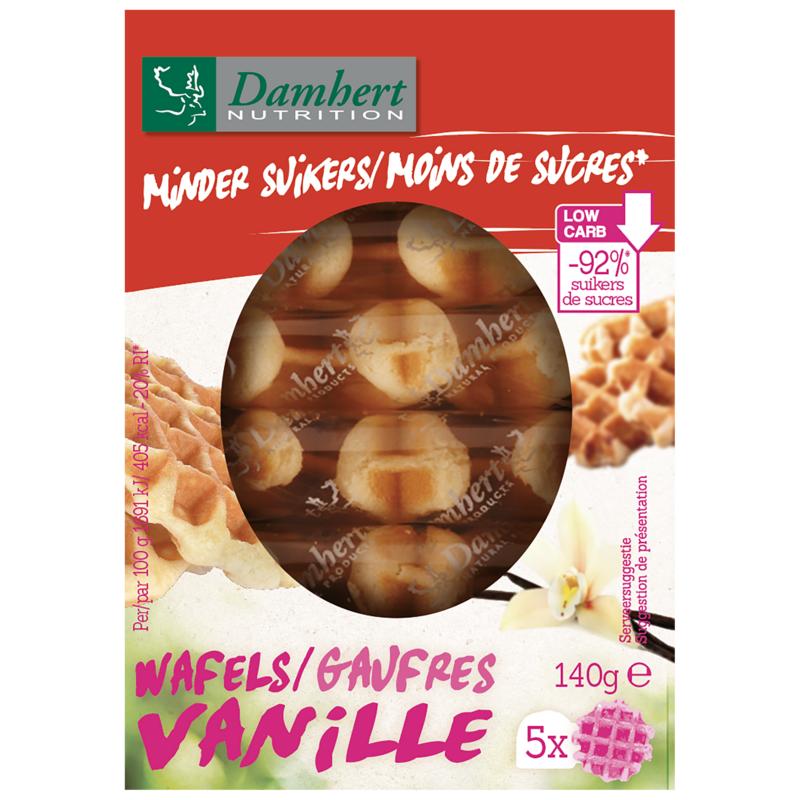 Damhert Wafel Vanille Minder Suiker