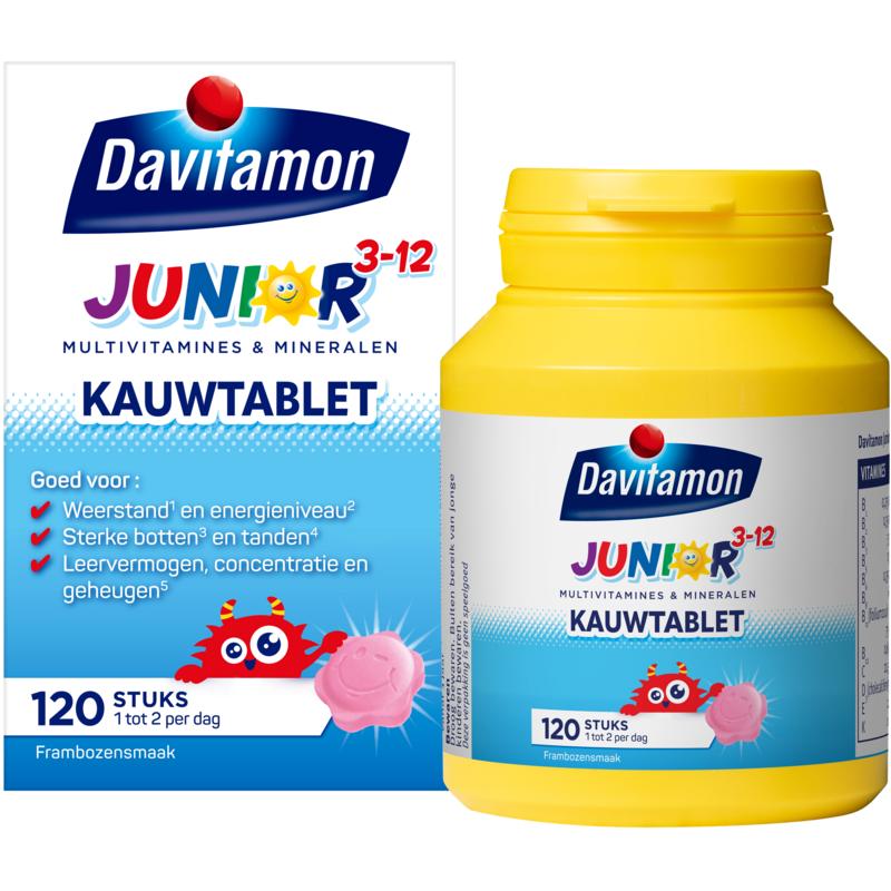 Davitamon Junior 3-12 Framboos
