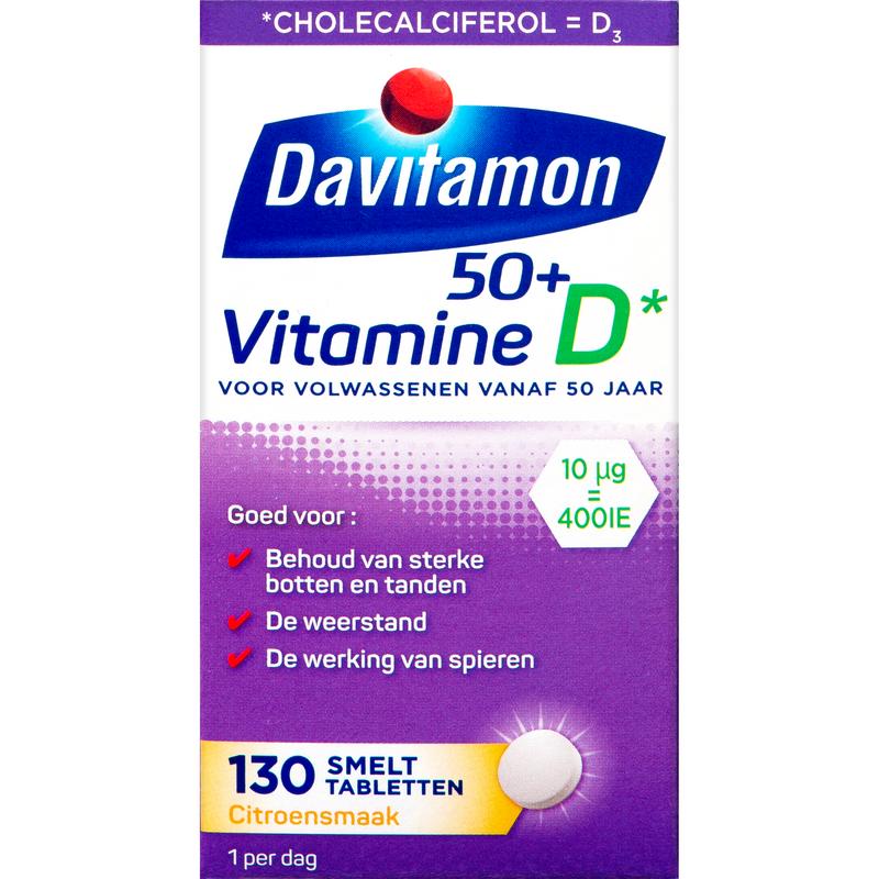 Davitamon Vitamine D 50+ Smelttablet