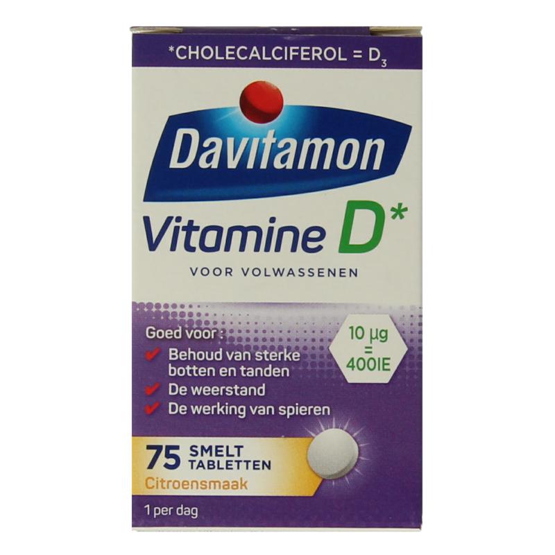 Davitamon Vitamine D Volwassenen Smelttablet