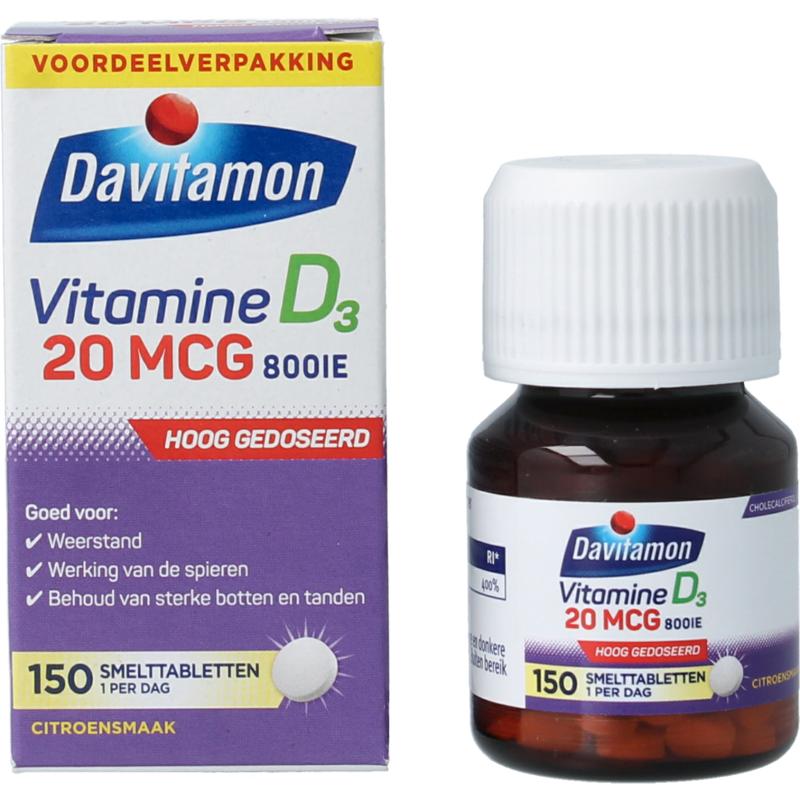 Davitamon Vitamine D3 20Mcg