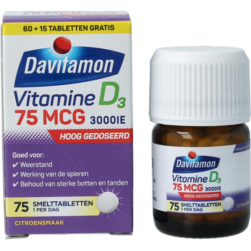 Davitamon Vitamine D3 75Mcg