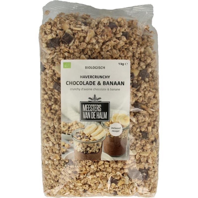 De Halm Crunchy Havergranola Chocoladebanaan Bio