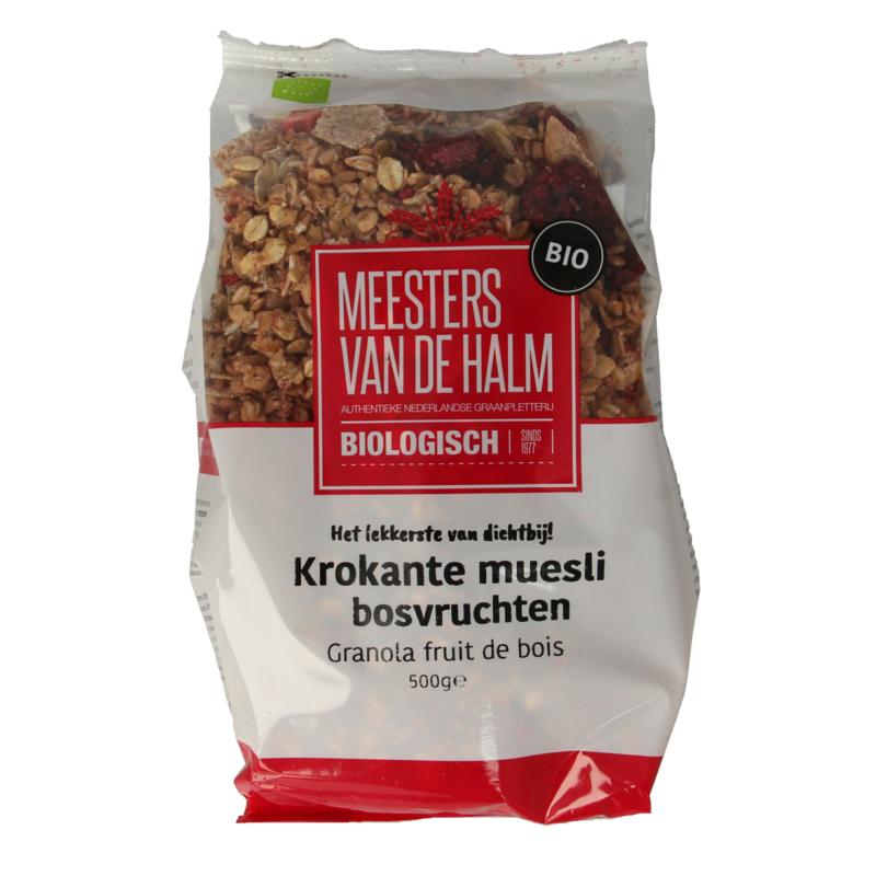 De Halm Muesli Krokant Bosvruchten Bio
