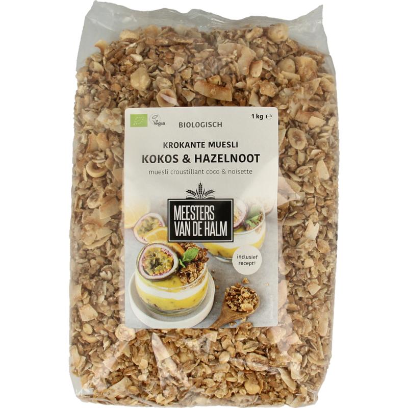 De Halm Muesli Krokant Kokos En Hazelnoten Bio