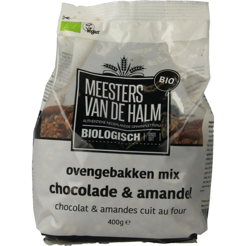 De Halm Ovengebakken Mix Chocolade En Amandel Bio