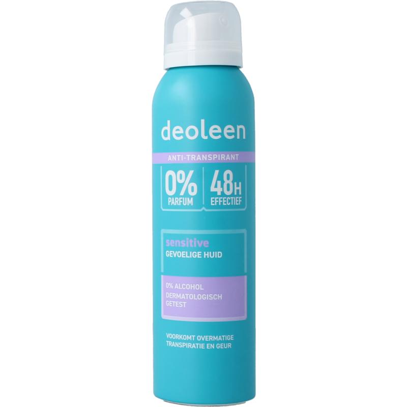 Deoleen Deodorant Spray Satin Sensitive Zonder Alcohol