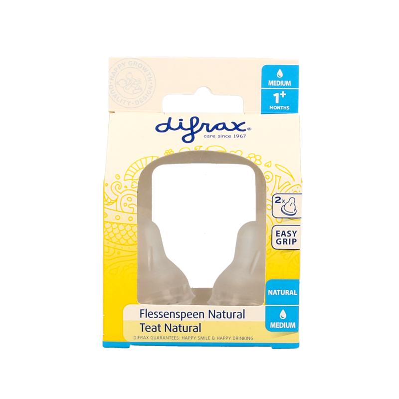 Difrax Flesspeen Medium Natural