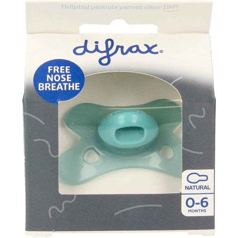 Difrax Fopspeen Natural 0-6 Maanden Ocean