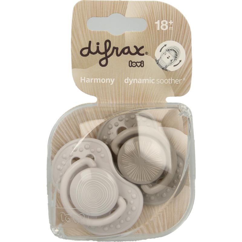 Difrax Lovi Fopspeen Harmony 20+ Maanden Assorti