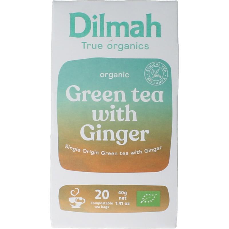 Dilmah Green Tea With Ginger Bio