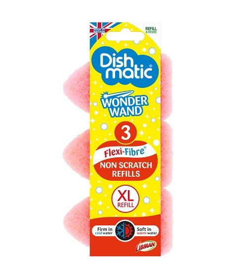 Dishmatic Wonder Wand Navulsponzen Krasvrij 3-Pack