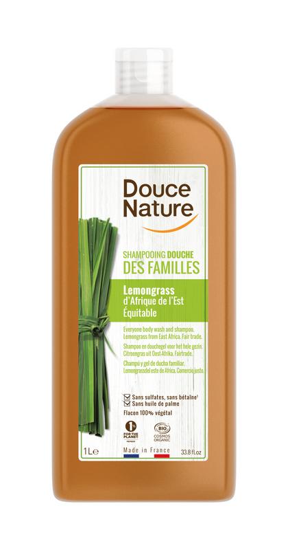 Douce Nature Douchegel & Shampoo Familie Lemongrass Bio