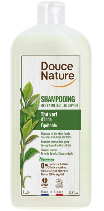 Douce Nature Shampoo Glanzend Haar Met Groene Thee Familie Bio