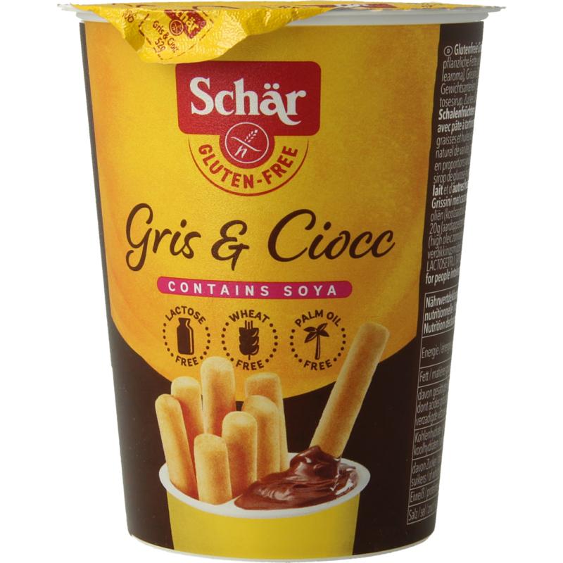 Dr Schar Milly Grissini & Chocolate Sticks Glutenvrij