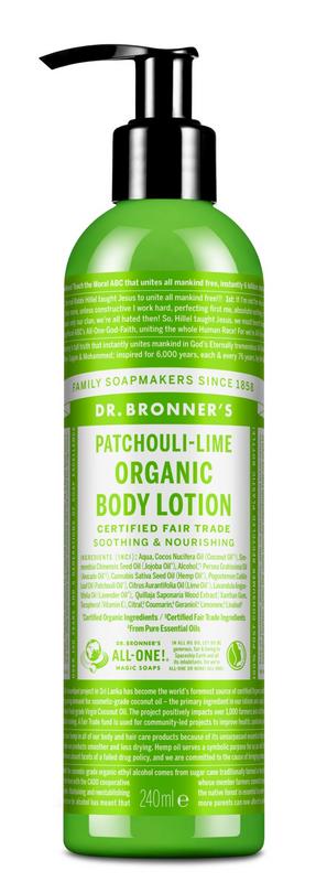 Dr Bronners Bodylotion Patchouli Lime