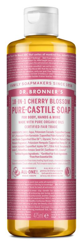 Dr Bronners Liquid Soap Cherry Blossom