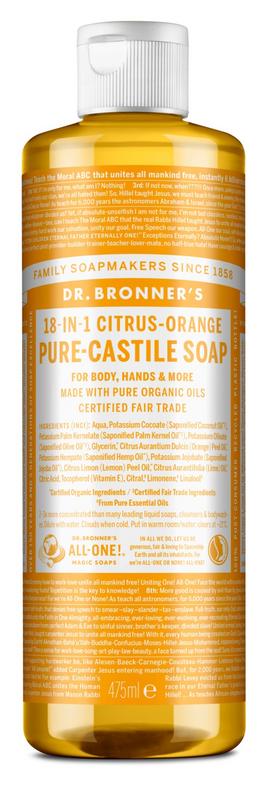 Dr Bronners Liquid Soap Citrusorange