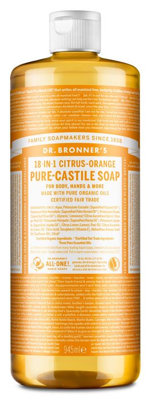 Dr Bronners Liquid Soap Citrusorange