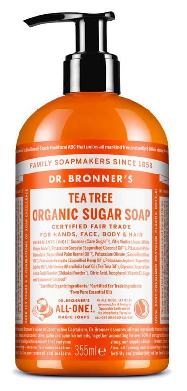 Dr Bronners Shikakai Zeep Tea Tree