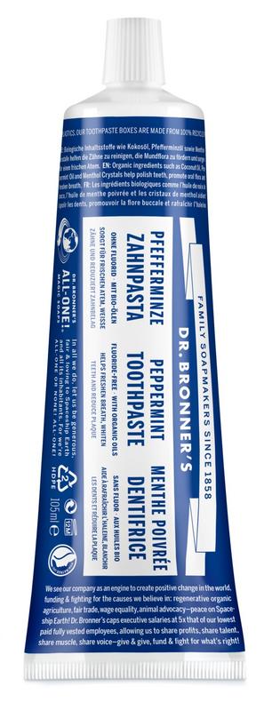 Dr Bronners Tandpasta Zonder Fluor Mint