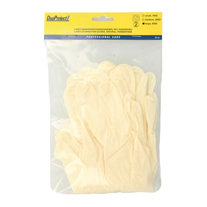 Duoprotect Handschoen Latex Poedervrij Large