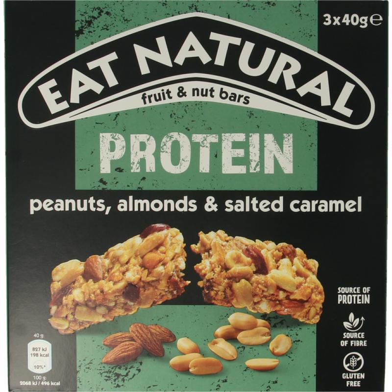 Eat Natural Protein Pack Caramel & Pinda 3 X 40 Gram