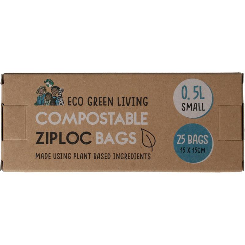 Eco Green Living Bewaarzakjes Hersluitbaar 0.5 Liter