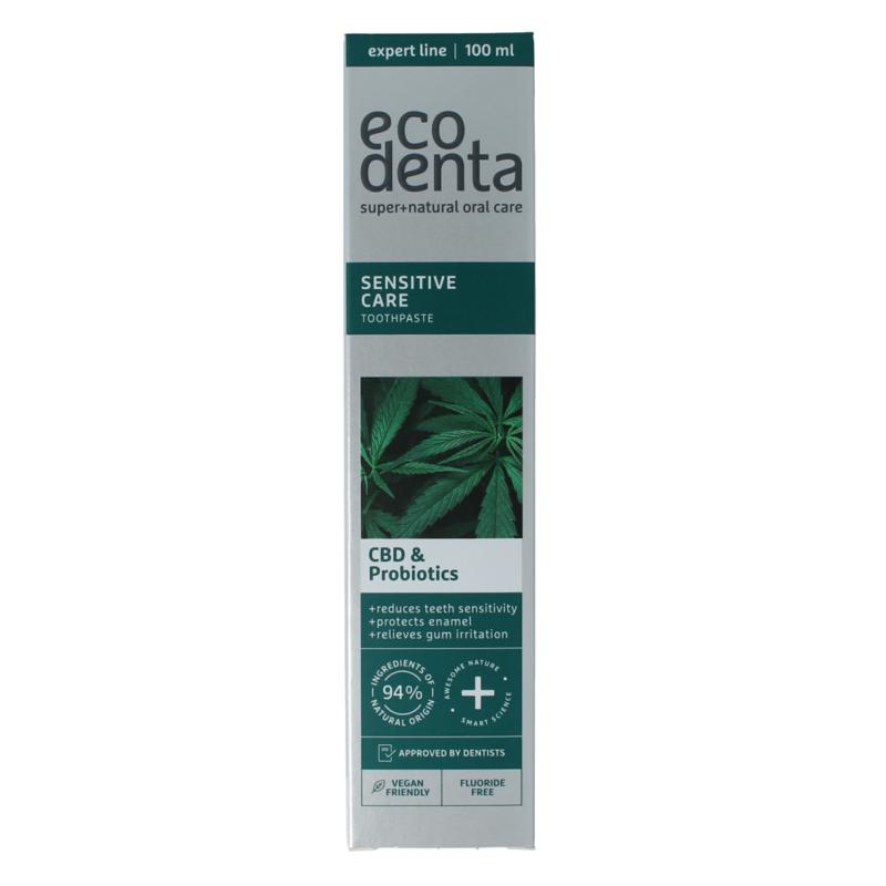 Ecodenta Tandpasta Sensitive Cbd Probiotica Expert Line