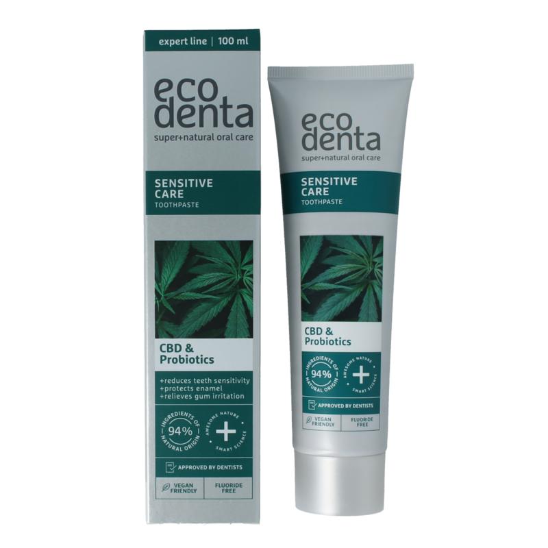 Ecodenta Tandpasta Sensitive Cbd Probiotica Expert Line