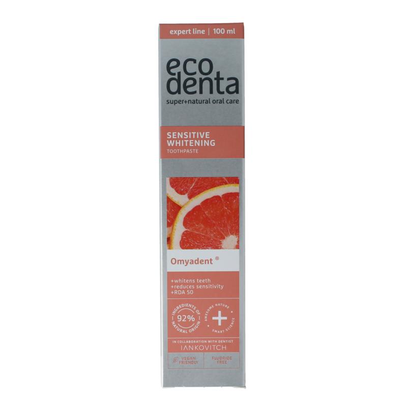 Ecodenta Tandpasta Sensitive Whitening Expert Line