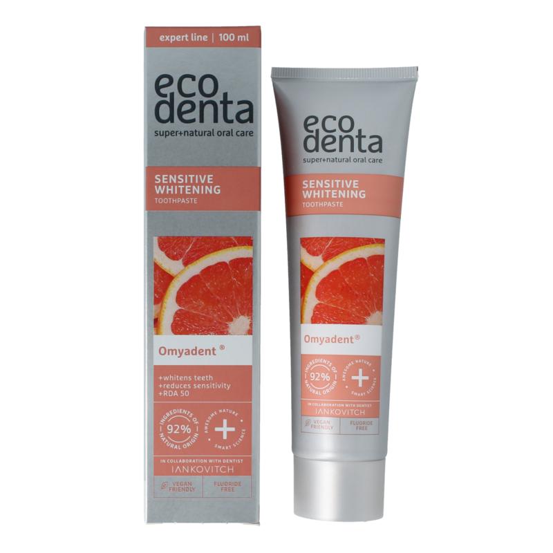 Ecodenta Tandpasta Sensitive Whitening Expert Line