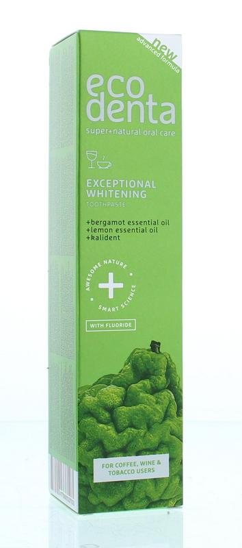 Ecodenta Tandpasta Whitening Bergamot Citroen Kalident