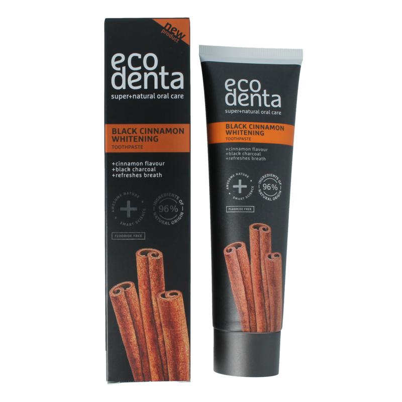 Ecodenta Tandpasta Whitening Kaneel Black Line