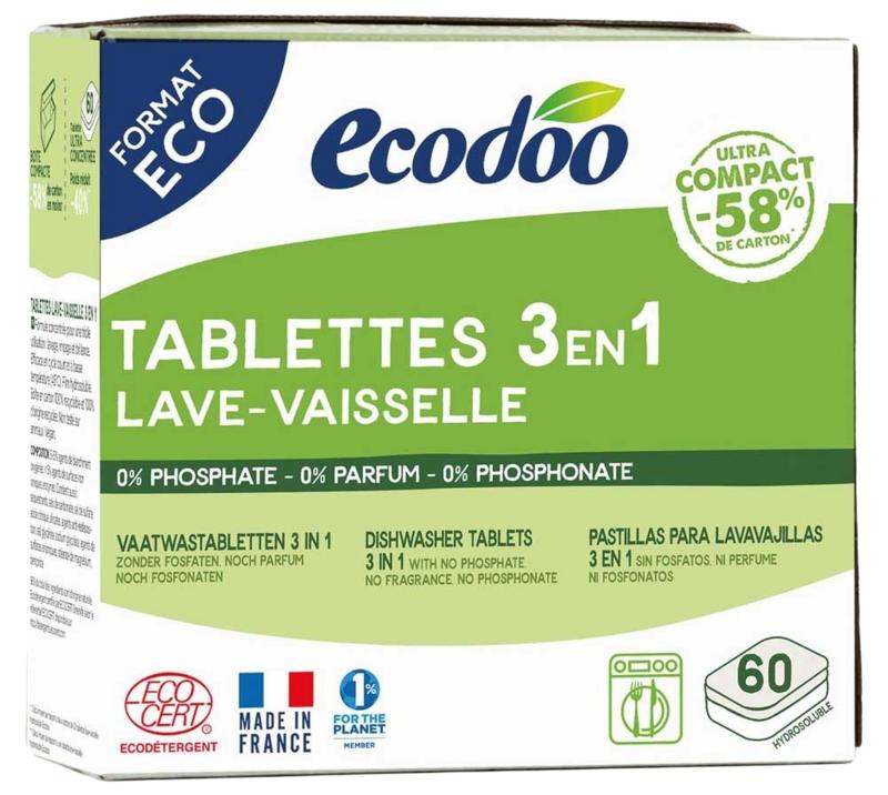 Ecodoo Vaatwas Tabletten 3-In-1 Geconcentreerd Xl Bio
