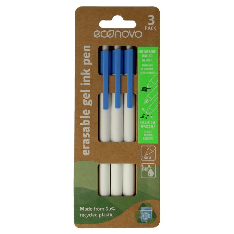 Econovo Gelpennen Uitwisbaar Blauw