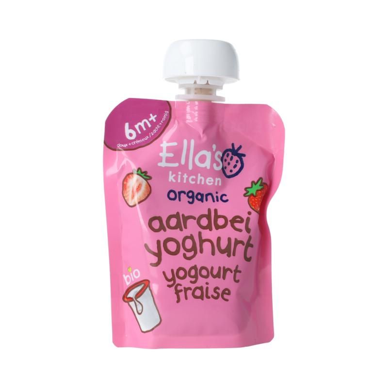 Ella's Kitchen Aardbei Yoghurt Griekse Stijl 6+ Maanden Bio