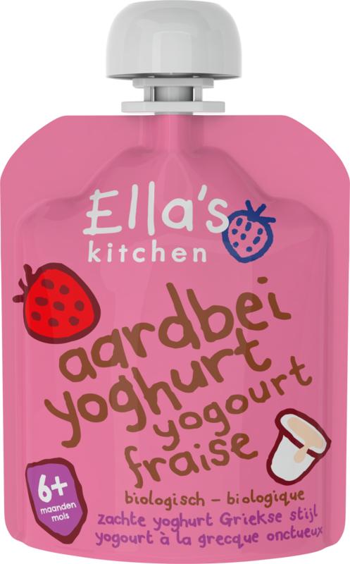 Ella's Kitchen Aardbei Yoghurt Griekse Stijl 6+ Maanden Bio