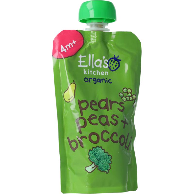 Ella's Kitchen Broccoli Pears And Peas 4+ Maanden Bio