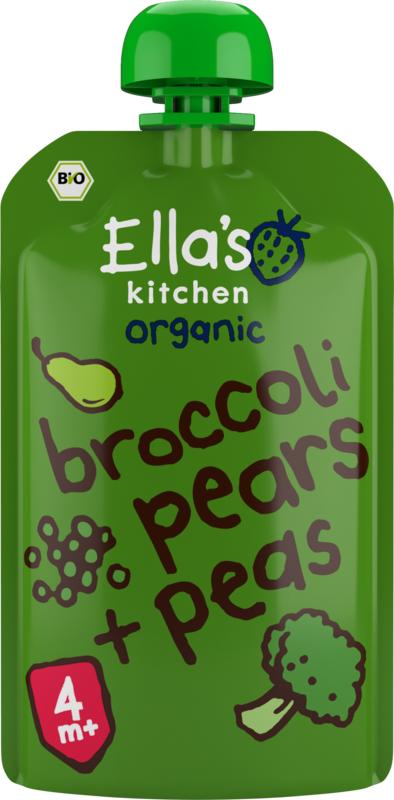 Ella's Kitchen Broccoli Pears And Peas 4+ Maanden Bio