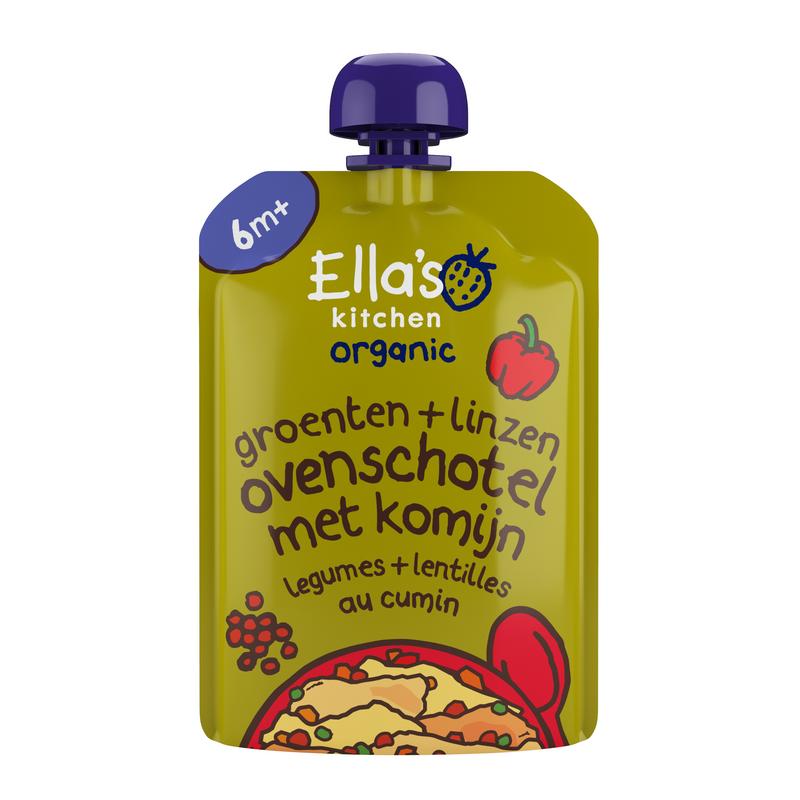 Ella's Kitchen Groente Ovenschotel Linzen En Komijn 6+ Mnd Bio