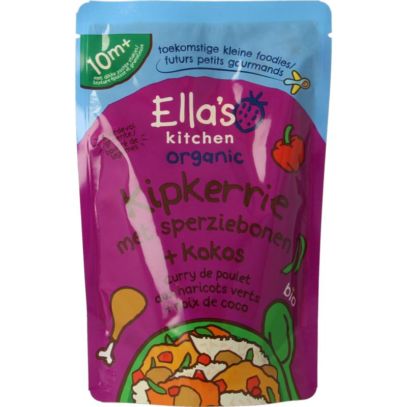 Ella's Kitchen Kipkerrie Sperzieboon Kokos 10+ Maanden Bio
