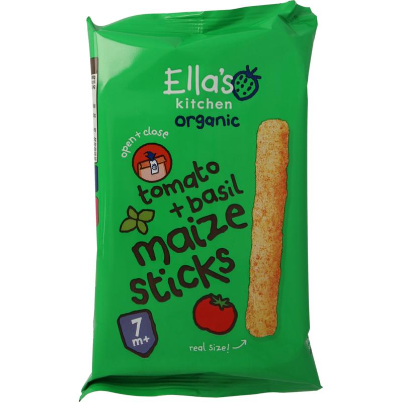 Ella's Kitchen Maize Sticks Tomato & Basil 7M+ Bio