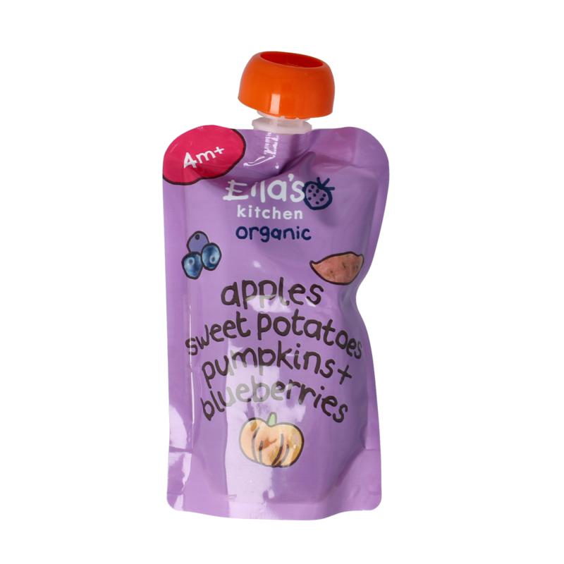 Ella's Kitchen Sweet Potato Pumpkin Apple Blueberrry 4+ Mnd Bio