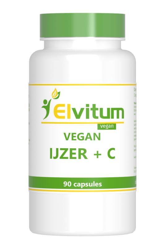 Elvitum Ijzer Met Vitamine C Vegan