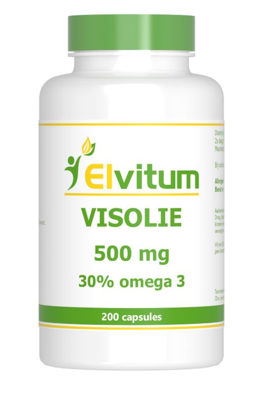 Elvitum Visolie 500Mg Omega 3 30%