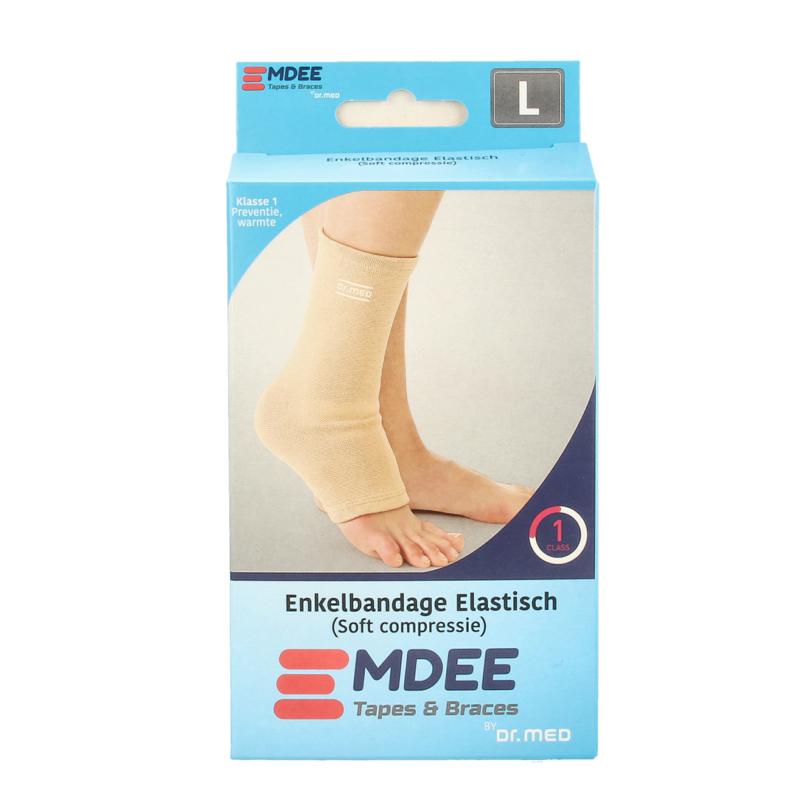 Emdee Elastic Support Enkel Maat L Huidskleur